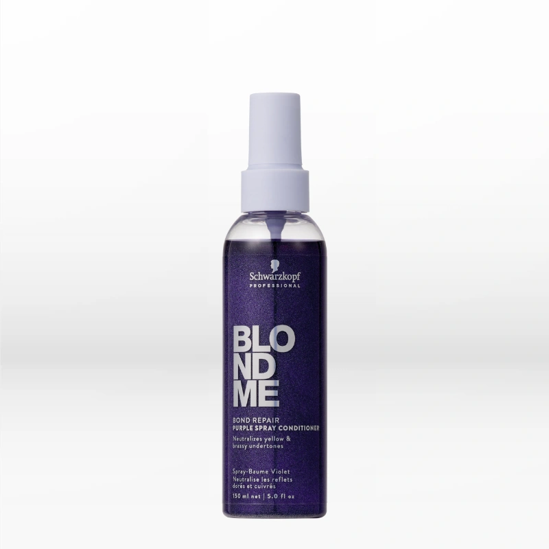 Schwarzkopf BlondMe Bond Repair Purple Spray Conditioner 150ml képe 1